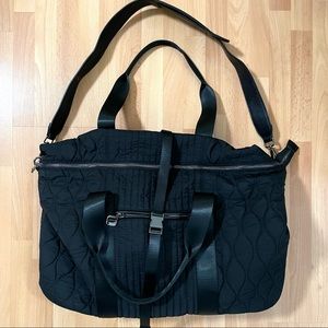 Fabletics Black Gym Duffel Bag